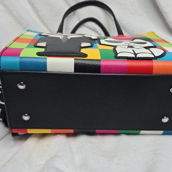 Karl Lagerfeld Multicolor Checkered Handbag Or Crossbody - Picture 5 of 5